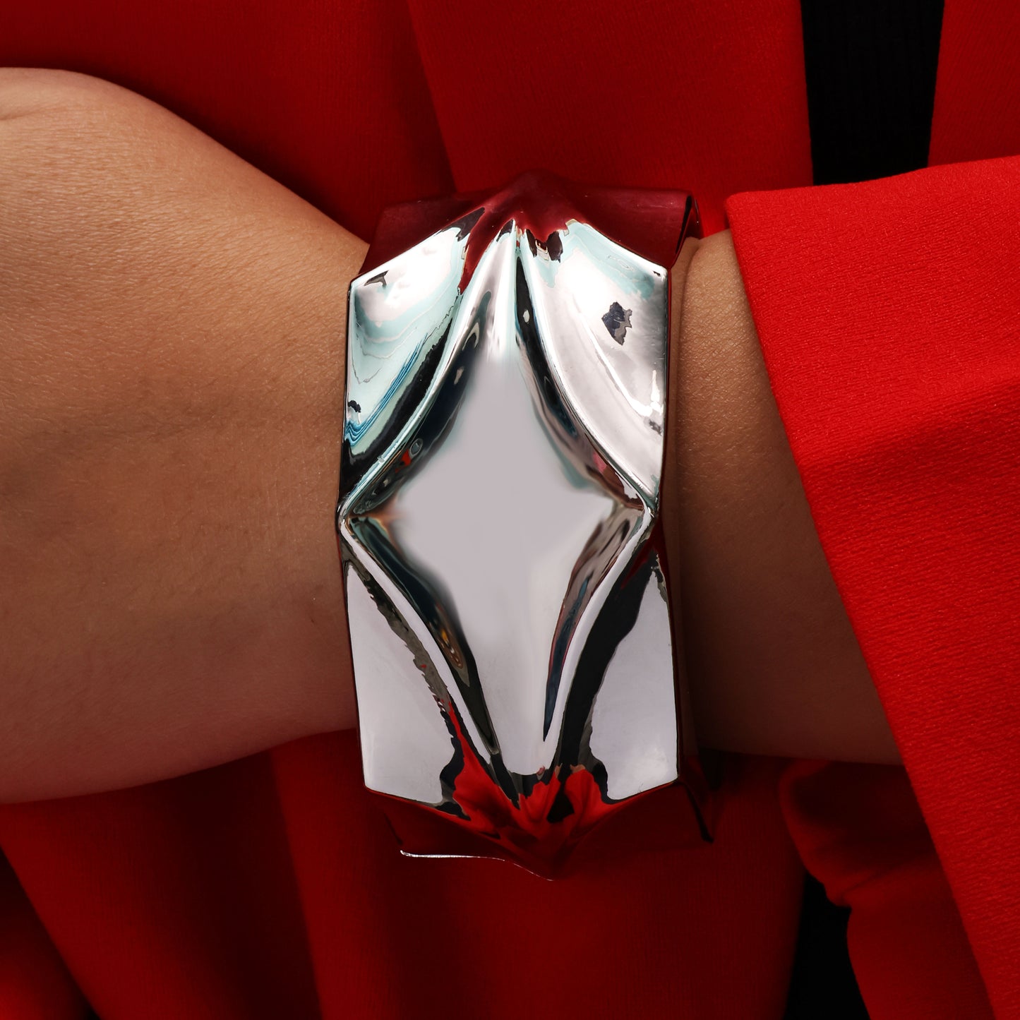 Silver Twist Openable Cuff Bangle