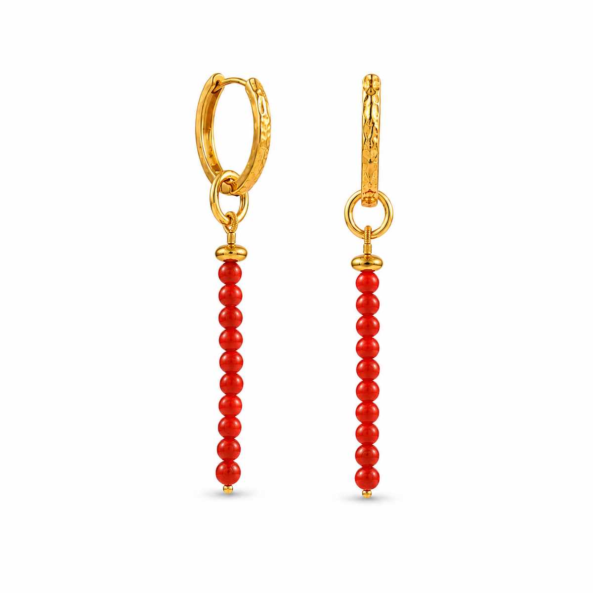 Coral Cascade Earrings