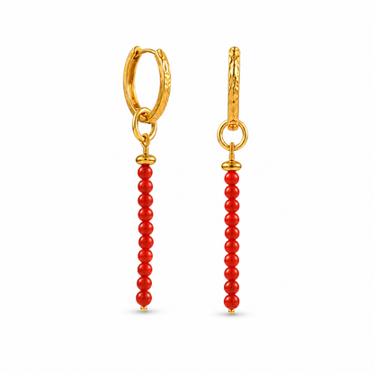 Coral Cascade Earrings