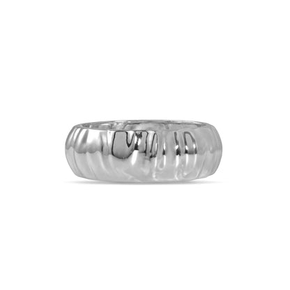Silver Twine Openable Cuff Bangle