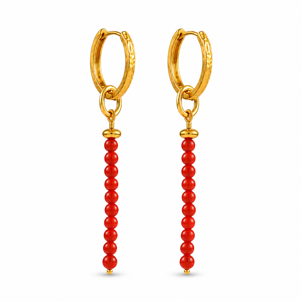 Coral Cascade Earrings