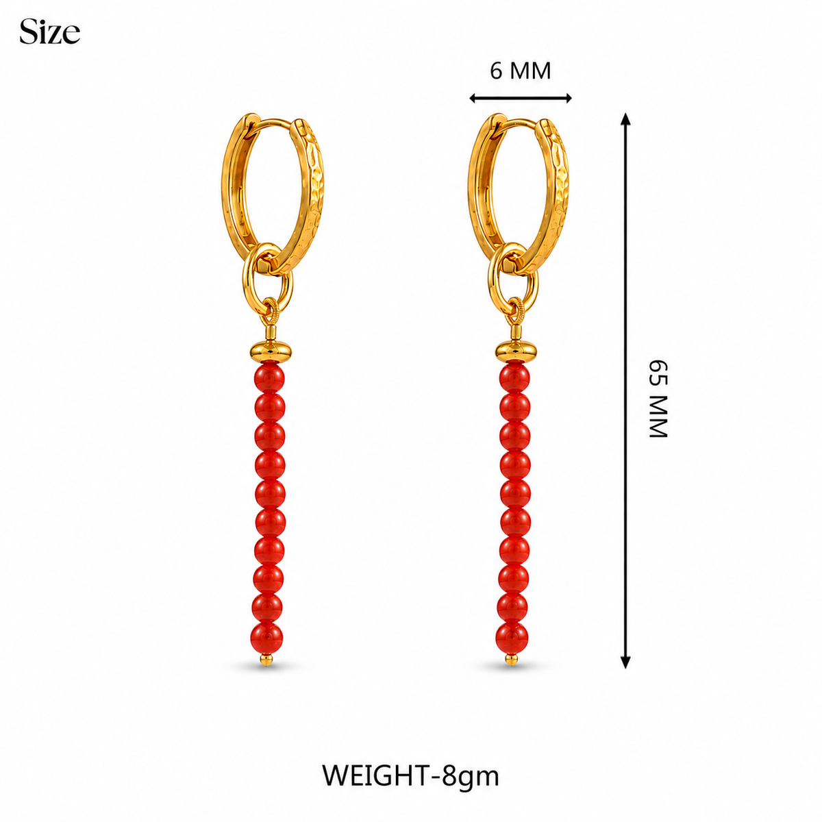 Coral Cascade Earrings