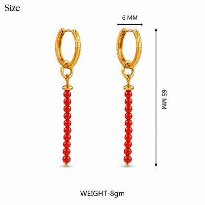 Coral Cascade Earrings