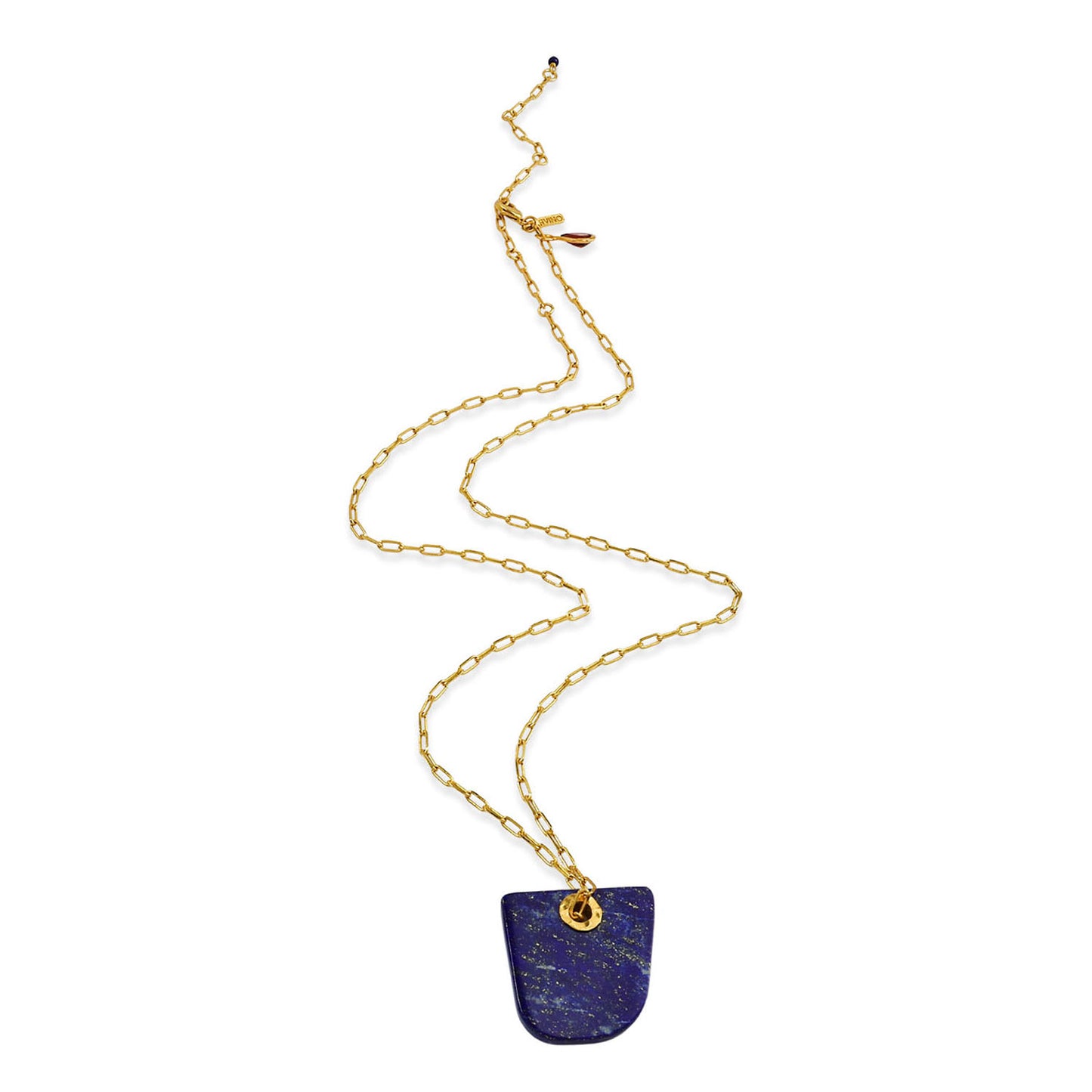 Lapis Shield Pendant Necklace