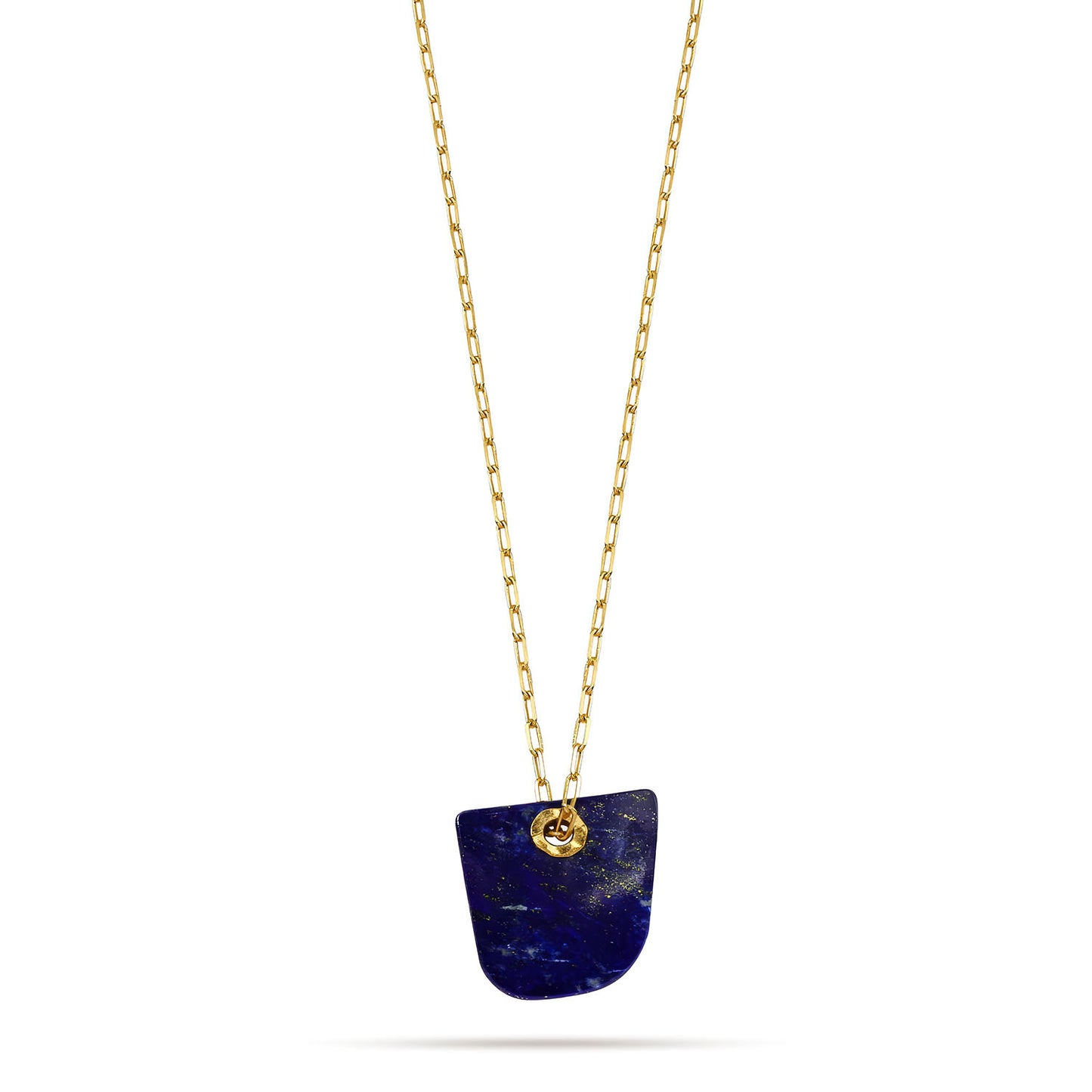 Lapis Shield Pendant Necklace