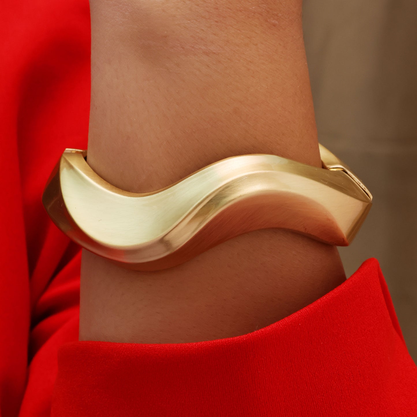Gold Loop Openable Cuff Bangle