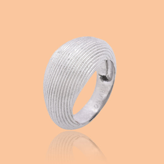 Linear Trail Ring Silver