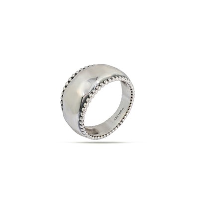 Bold Beadline 92.5 Sterling Silver Men’s Band