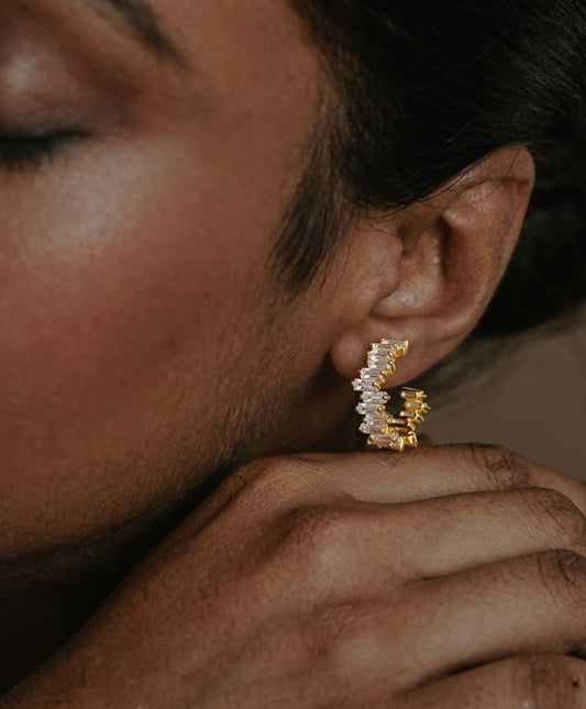 Crystal Vogue Hoops