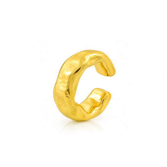 Crumple Foil Ear Cuff ( Single Piece )