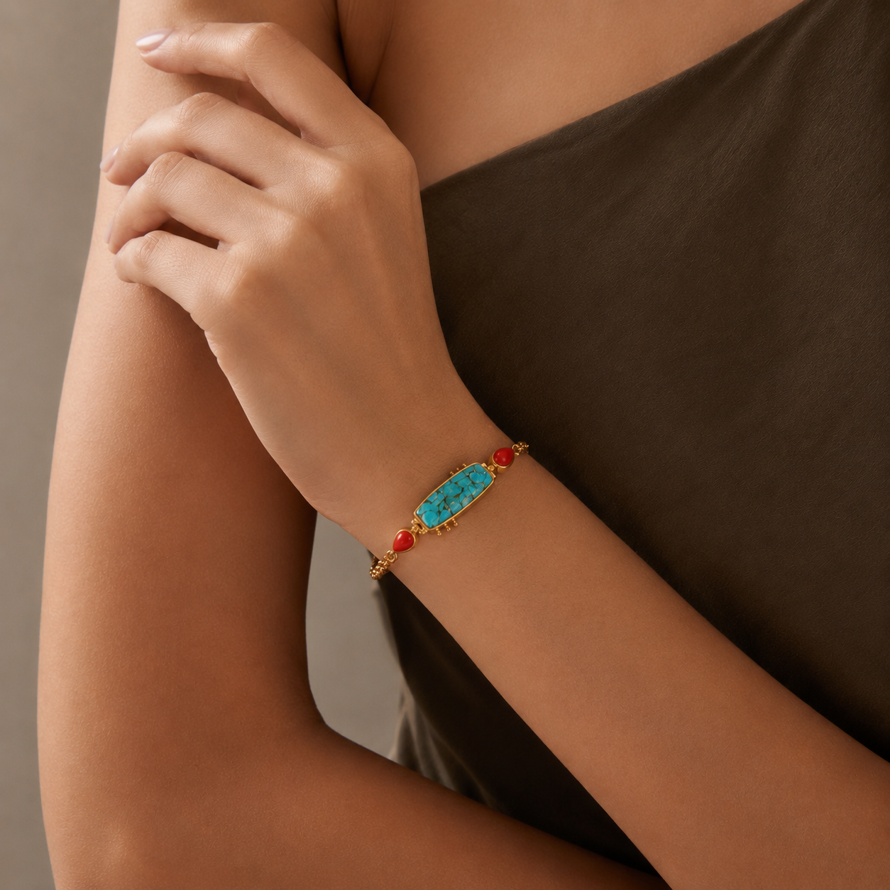 Red Beach Cascade Bracelet