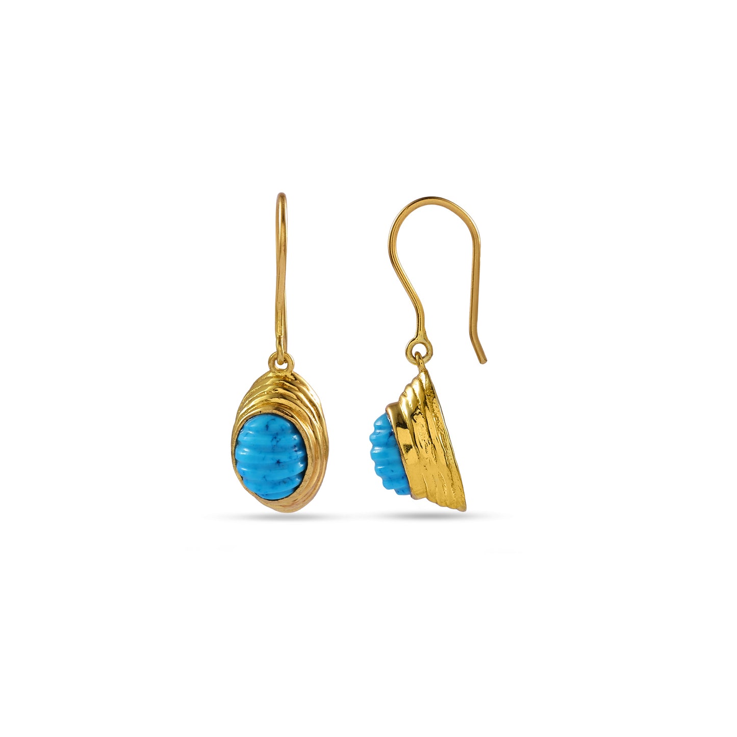 Turquoise Tide Hook Earrings