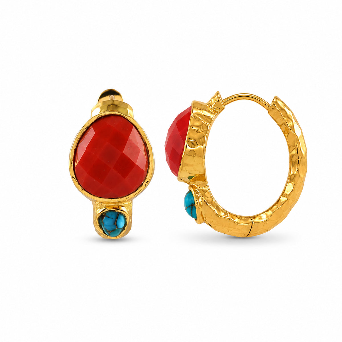 Caldera Ember Hoops in 92.5 Sterling Silver