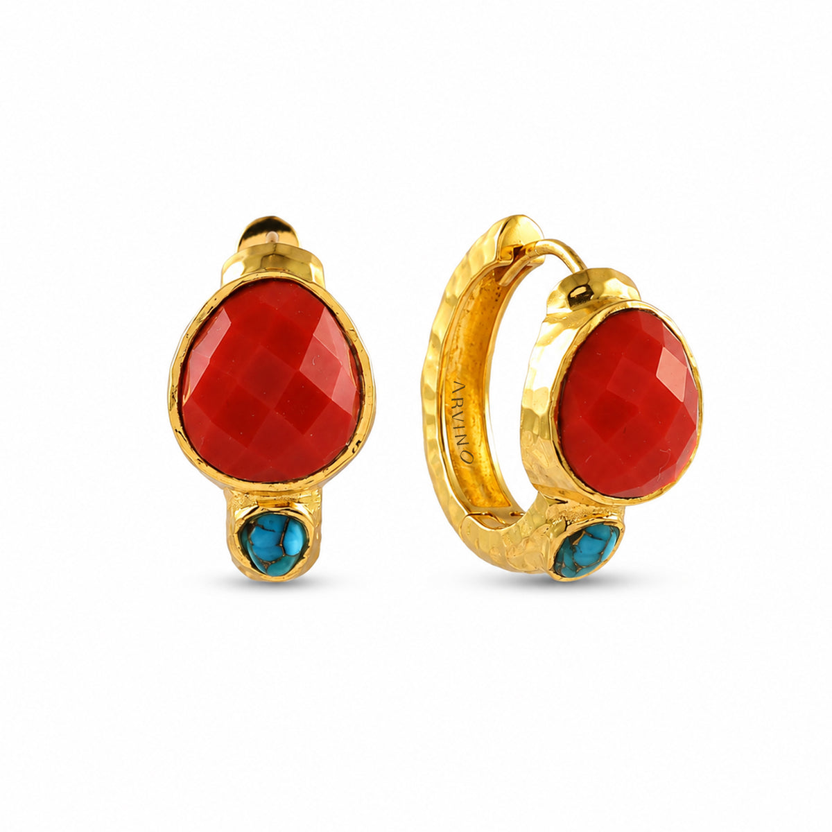 Caldera Ember Hoops in 92.5 Sterling Silver
