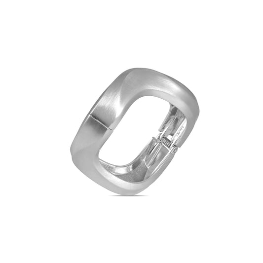 Silver Loop Openable Cuff Bangle