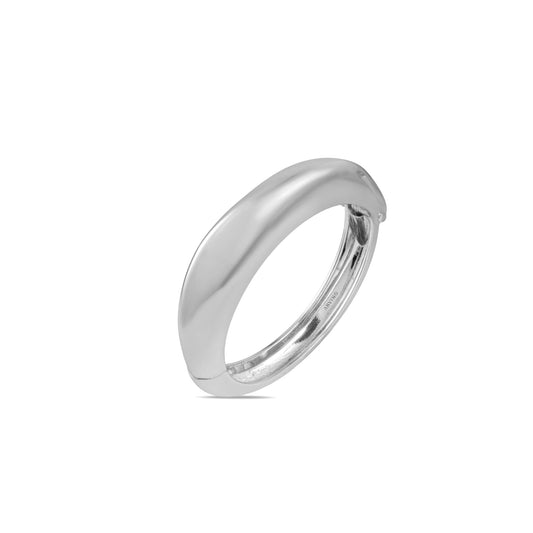Polished Silver Openable Bangle