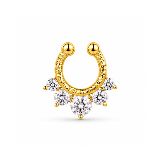 Aurelia Crystal Cluster Nose Ring