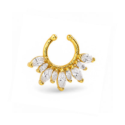 Elowen Crystal Petal Nose Ring