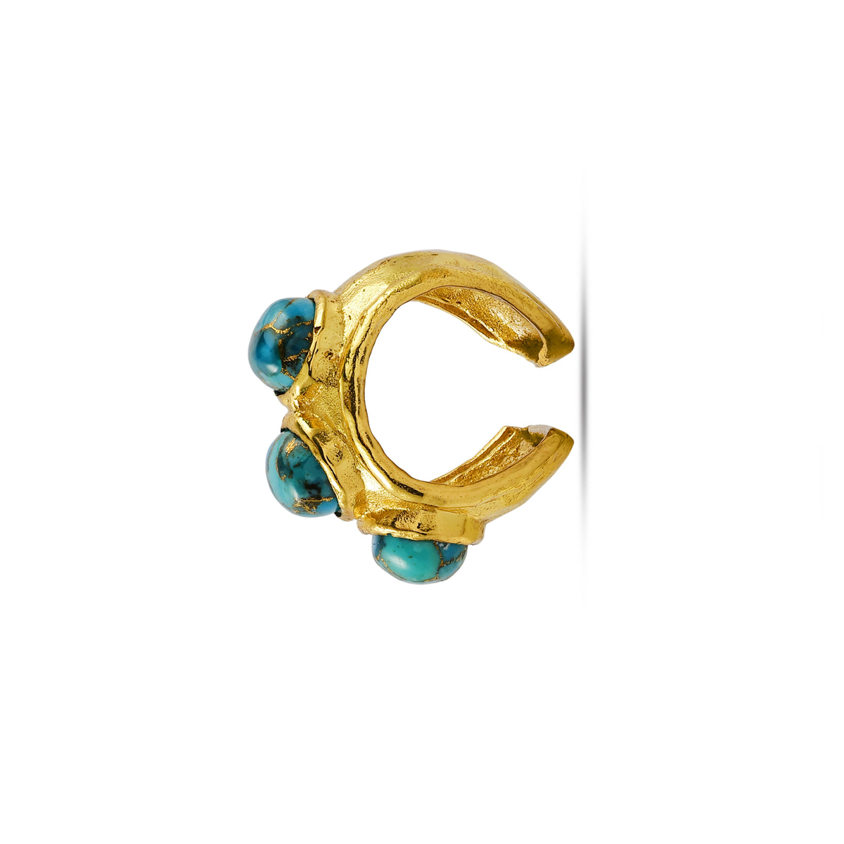 Turquoise Pebble Ear Cuff