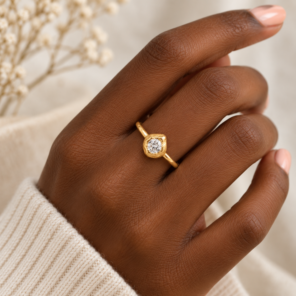 Azure 9kt Gold Lab Grown Diamond Ring