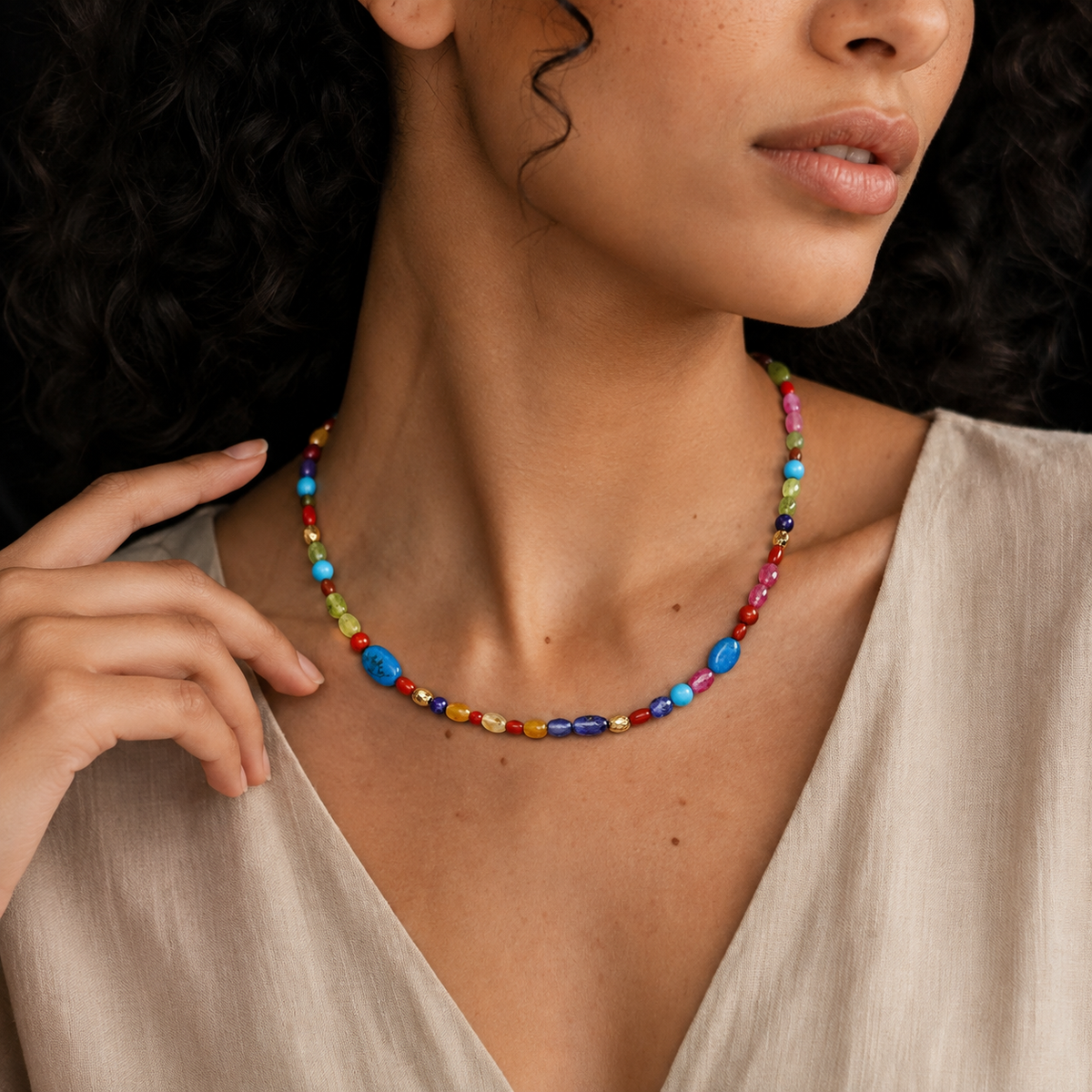 Mosaic Village Necklace