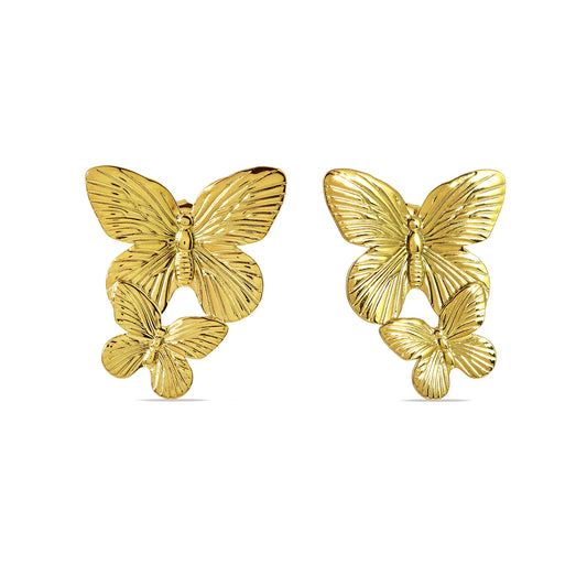 Golden Flutter Studs
