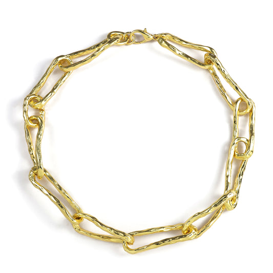 Molten Paper Clip Necklace