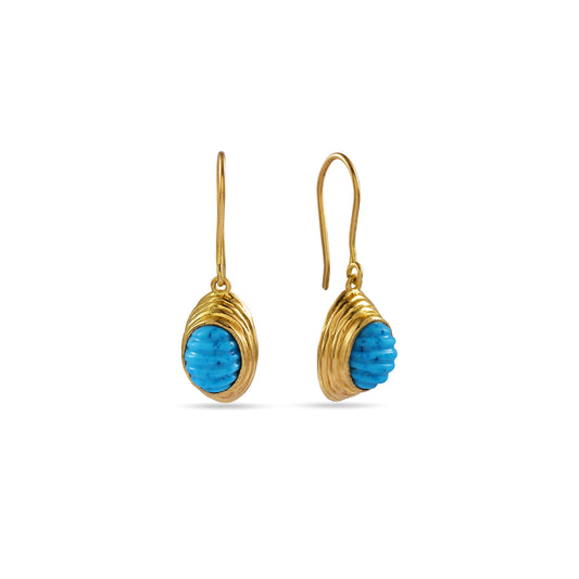 Turquoise Tide Hook Earrings