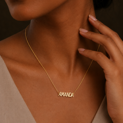 Personalised True Reflection Necklace in 925 Sterling Silver