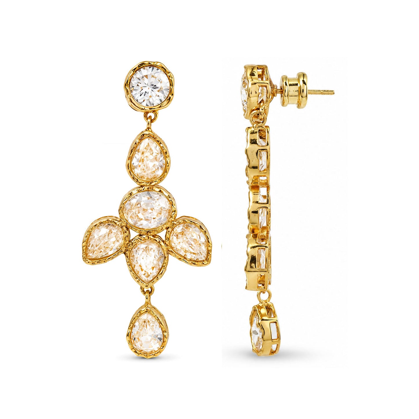Crystal Bloom Chandelier Earrings