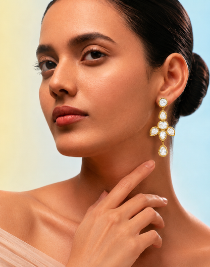 Crystal Bloom Chandelier Earrings