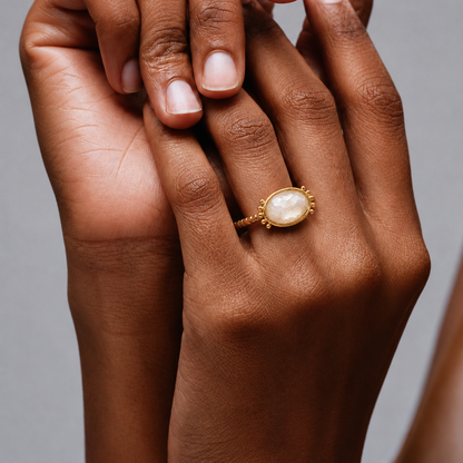 Moonstone Radiance Ring
