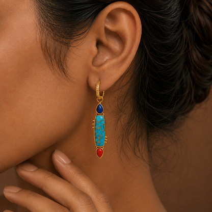 Totem Drop Earrings