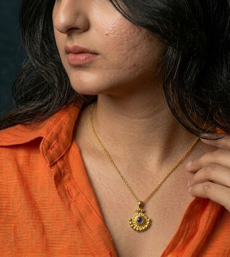 Vintage Amulet Necklace in 92.5 Sterling Silver