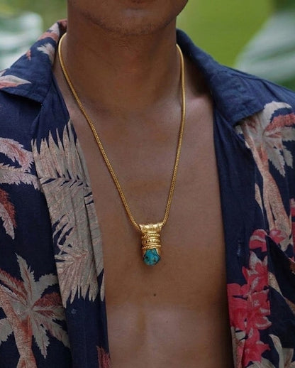Turquoise Potion Unisex Chain Necklace