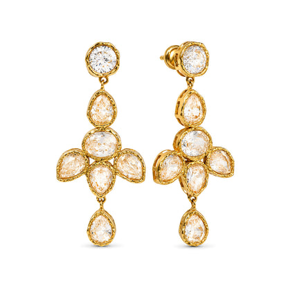 Crystal Bloom Chandelier Earrings