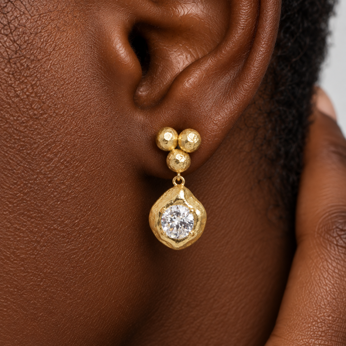 Azure 9kt Gold Lab Grown Diamond Earrings