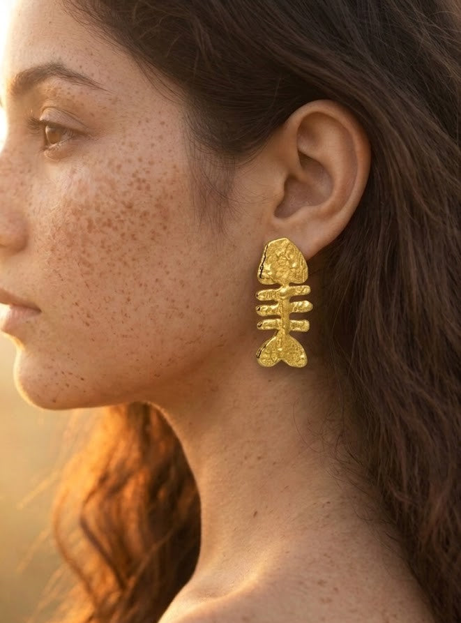 Machli Silhouette Studs in 92.5 Sterling Silver