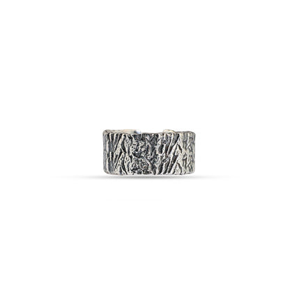 Rugged Texture 92.5 Sterling Silver Men’s Ring