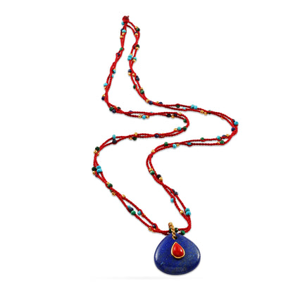 Volcanic Cord Pendant Necklace
