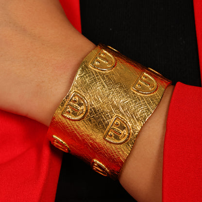 Jharokha Symbolic Cuff Bangle