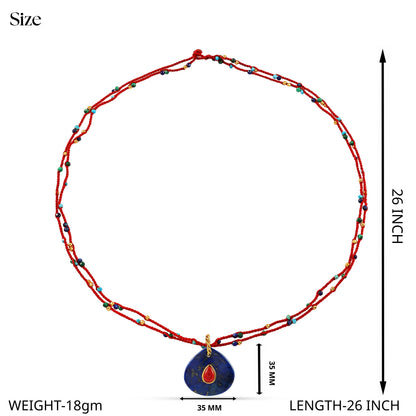 Volcanic Cord Pendant Necklace
