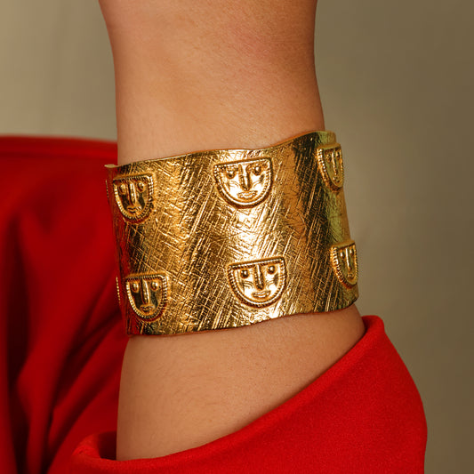 Jharokha Symbolic Cuff Bangle