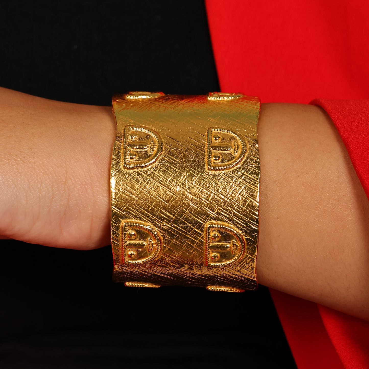 Jharokha Symbolic Cuff Bangle