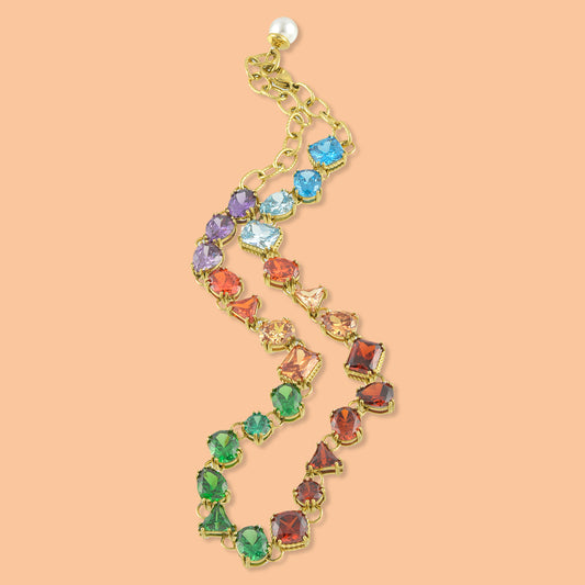 Chromatic Cascade Necklace