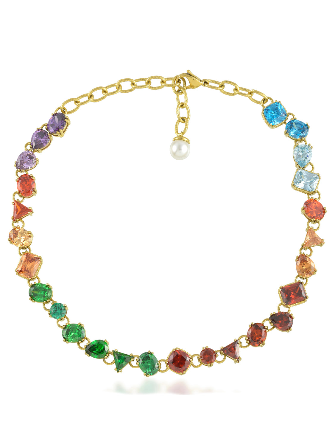 Chromatic Cascade Necklace