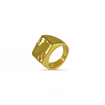 Solar Stamp Men's Signet Ring