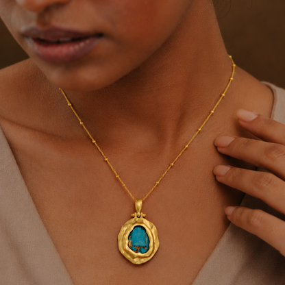 Turquoise Mineral Necklace