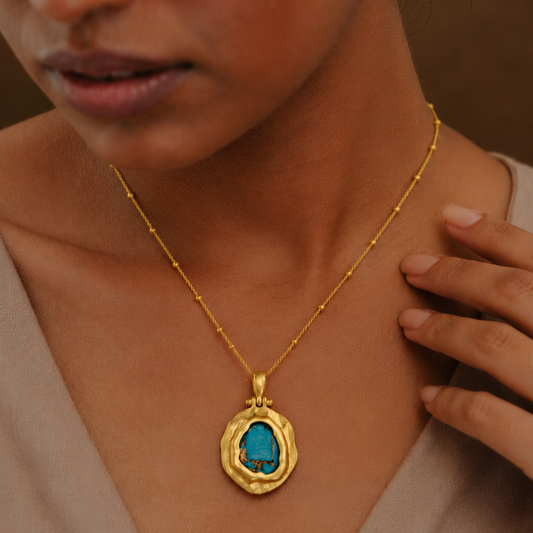 Turquoise Mineral Necklace