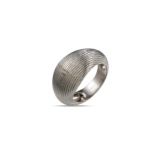 Linear Trail Ring Silver